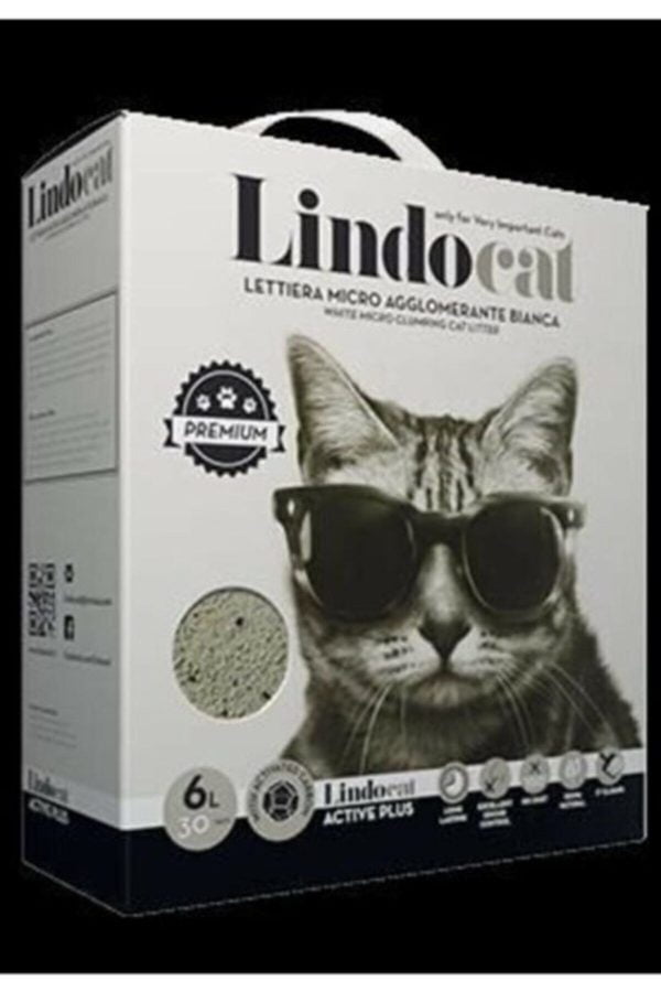 Lindocat Aktif Karbonlu Topaklaşan Ince Kedi Kumu 6 L