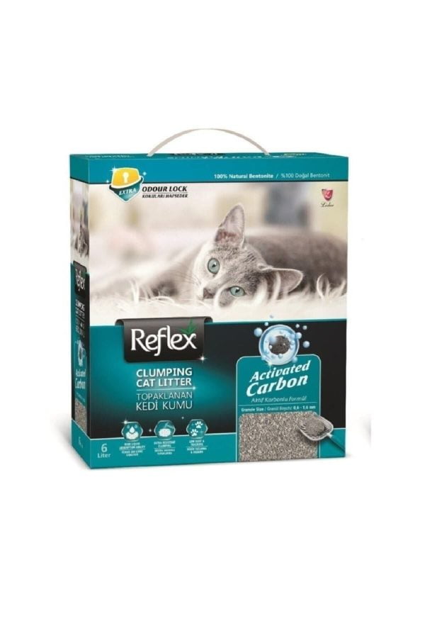 Reflex  Aktif Karbonlu Topaklanan Kedi Kumu 6 Litre