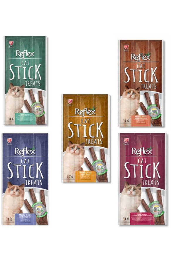Reflex Stick Karışık Ödül Maması Seti 5 li Paket