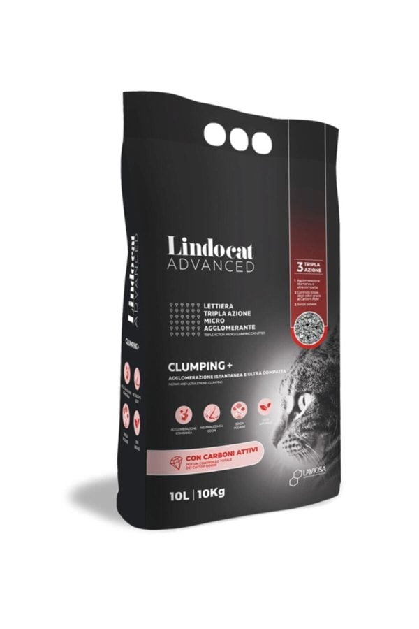 LindoCat Advanced Clumping Plus Aktif Karbonlu Kedi Kumu 10 L