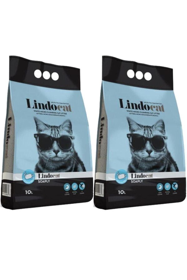 Lindocat Marsilya Sabunu Kokulu İnce Taneli Kedi Kumu 10 L x 2 Adet