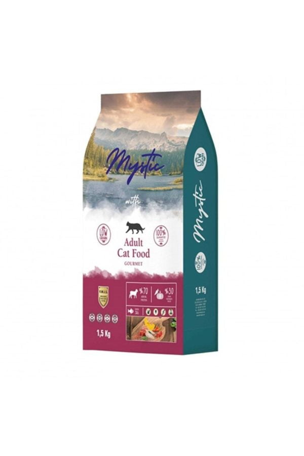 Mystic Gurme Az Tahıllı Yetişkin Kedi Maması 1,5 kg