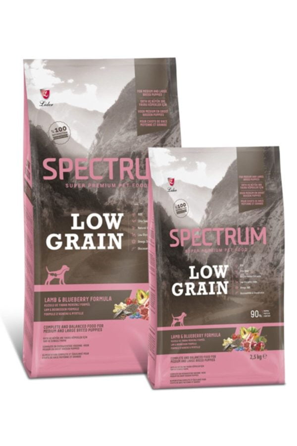 SPECTRUM Orta Ve Büyük Irk Yavru Köpekler Için Kuzulu &  2,5 kg Yaban Mersinli Formüllü
