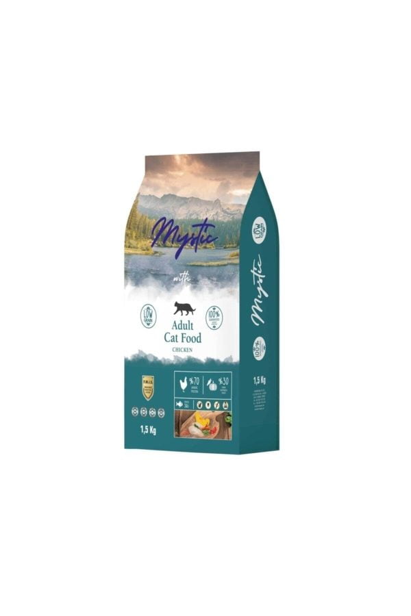 Mystic Az Tahıllı Tavuklu Yetişkin Kedi Maması 1.5 Kg