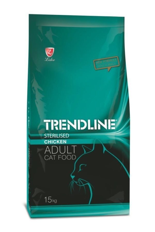 Trendline Kisirlastirilmis Tavuklu Yetişkin Kedi Maması 15 Kg