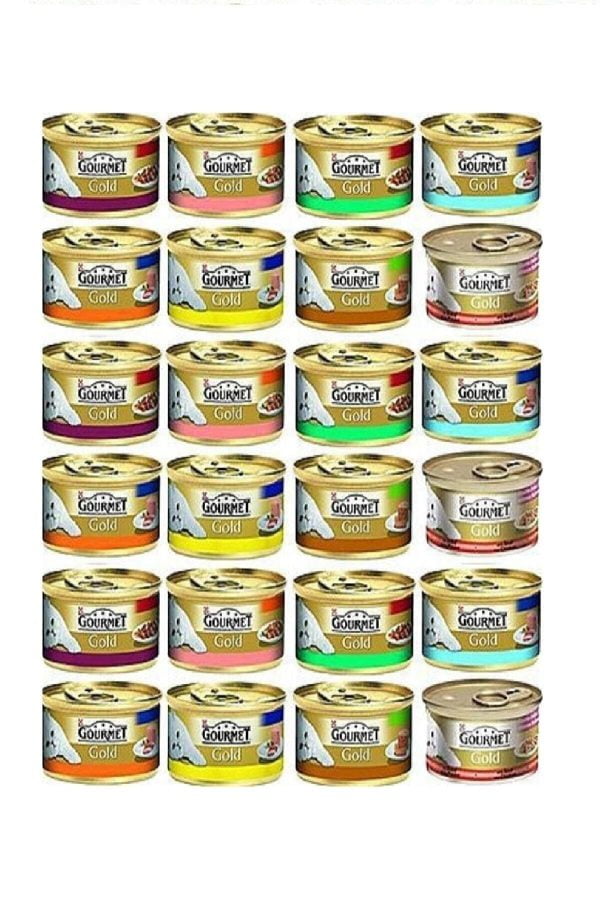 Gourmet Gold Kedi Konservesi Karışık Paket 85 gr X 24 Adet