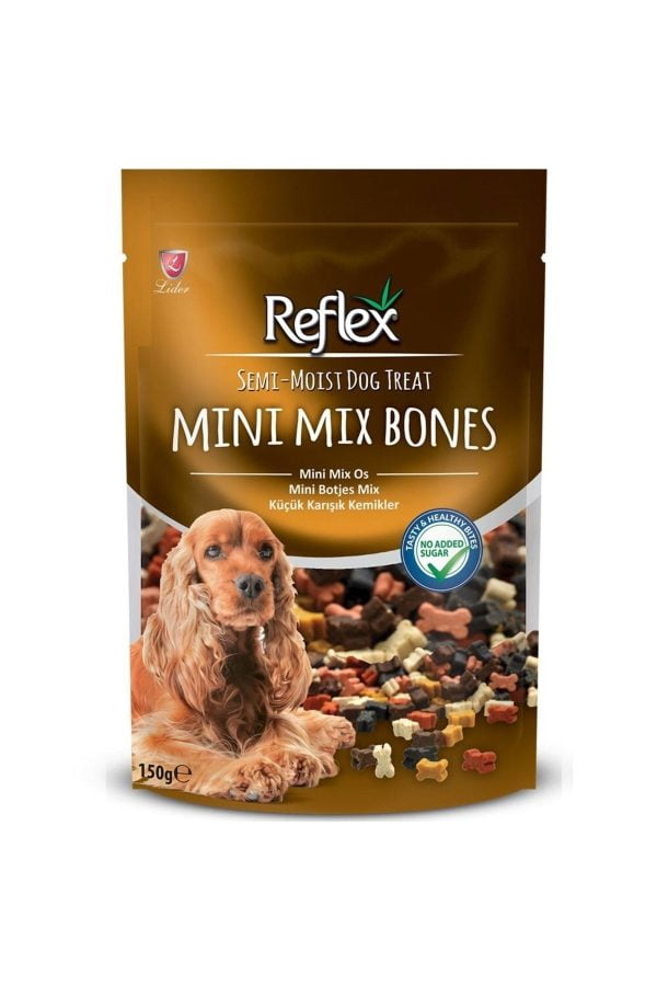 Reflex Mini Mix Bones Küçük Karışık Kemikler Yumuşak Köpek Ödülü 150gr