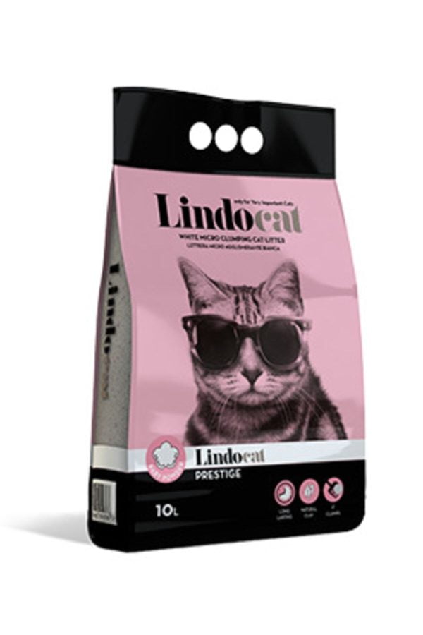 Lindocat Bebek Pudrası Kokulu İnce Taneli Kedi Kumu 10 L