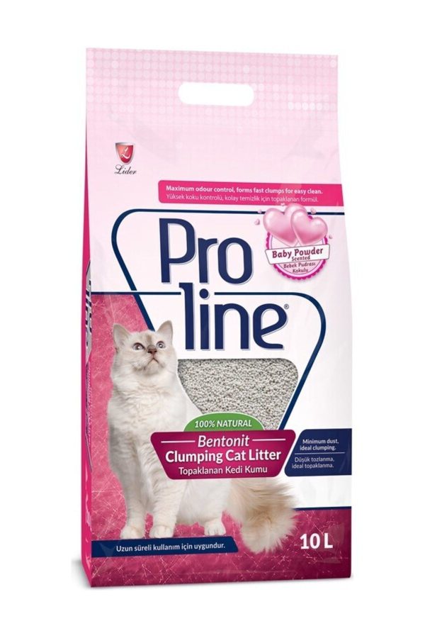 Proline Bebek Pudrası Kokulu Kedi Kumu 10 L