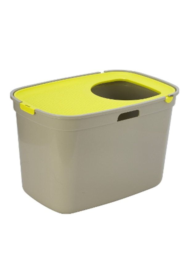 Moderna Top Cat Gri & Sarı Kedi Tuvaleti 59 cm
