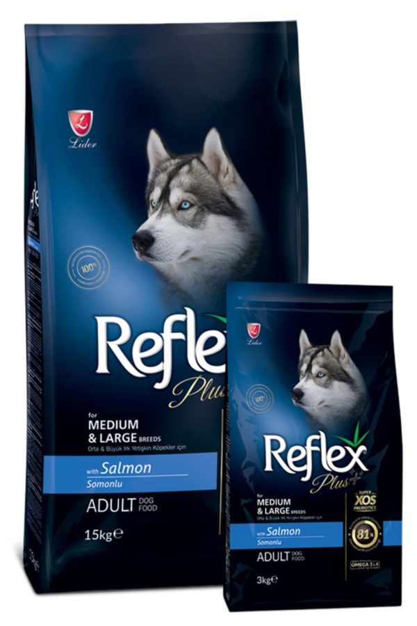 Reflex Plus Somonlu Köpek Maması 15+3 kg