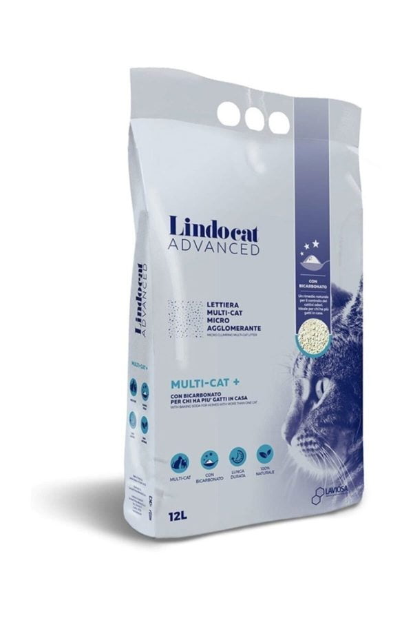 Lindocat Advanced Kokusuz Topaklaşan Bentonit Kedi Kumu 12 Lt
