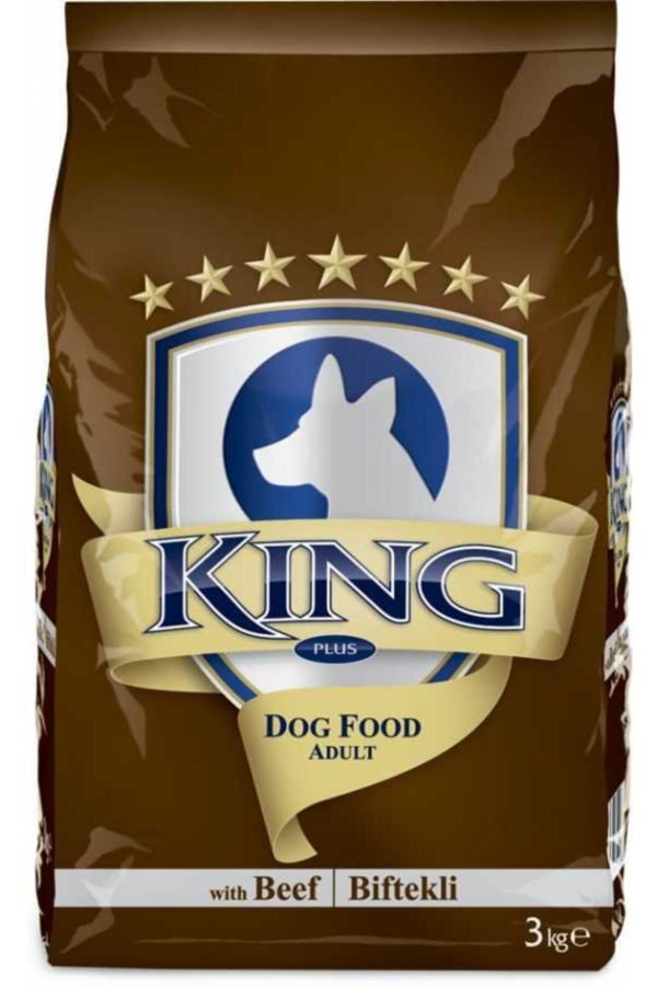 KING Biftekli Yetişkin Köpek Maması 3 kg