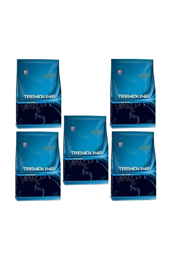 Trendline Somonlu Kedi Maması - 1 kg x 5 Adet