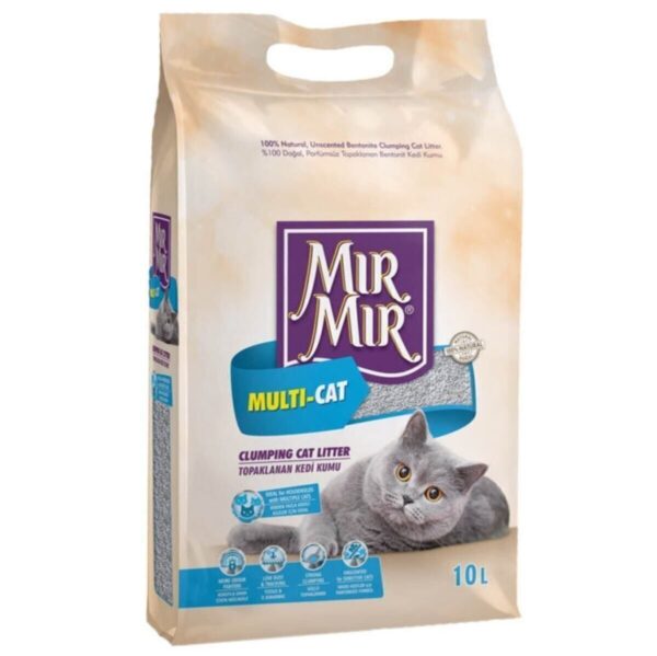 MırMır Multi-Cat Çok Kedili Evler İçin Kedi Kumu 10 L