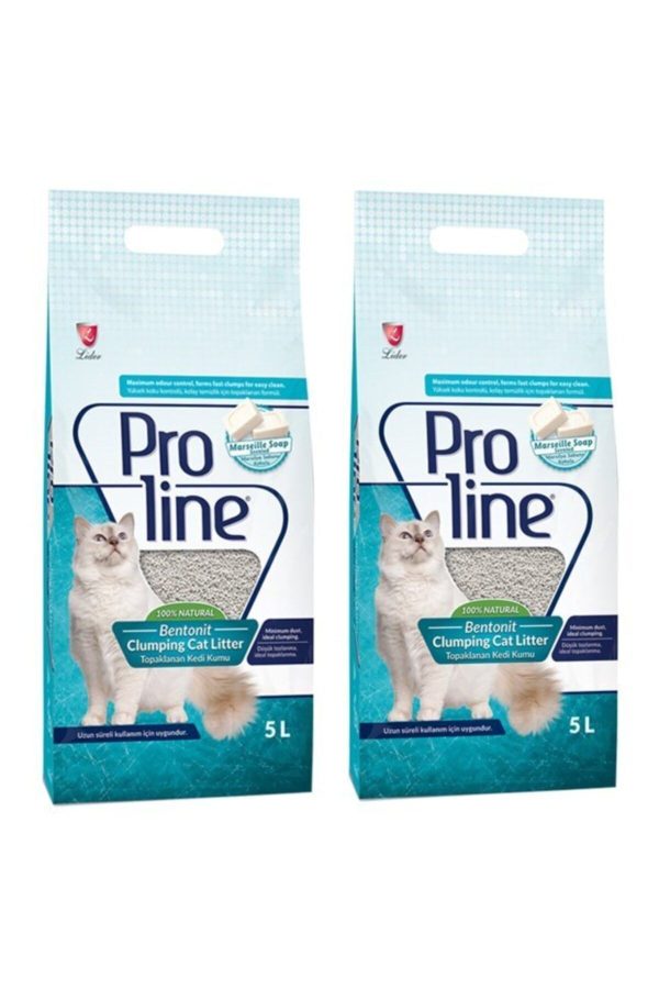 Proline Marsilya Sabunu Kokulu Kedi Kumu 5 L x 2 Adet