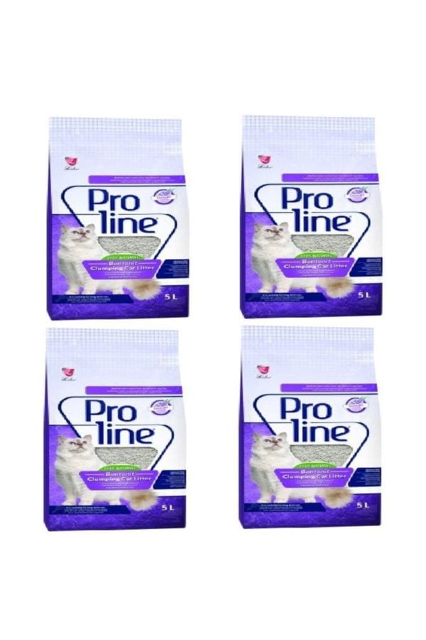 Proline Lavantalı Kokulu Kedi Kumu 5 L x 4 Adet