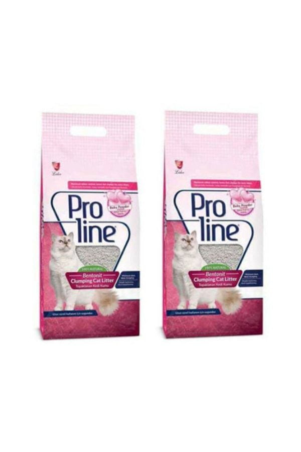 Proline Bebek Pudrası Kokulu Kedi Kumu 5 L x 2 Adet