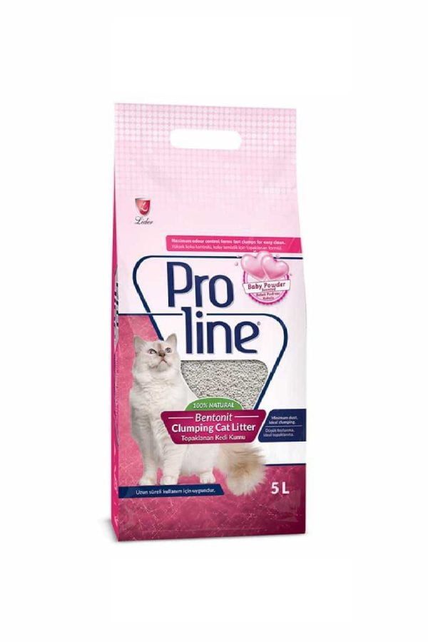 Proline Bebek Pudrası Kokulu Kedi Kumu 5 L