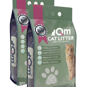 Qm Natural Süper Premium Bentonit Kedi Kumu 10 L *2