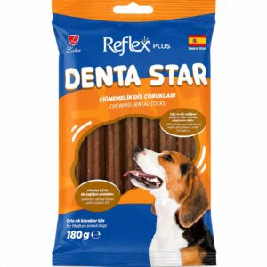 Reflex Plus Denta Star Diş Sağlığı Destekleyici Orta Irk Köpek Ödül Maması 180 Gr