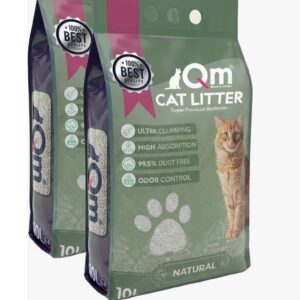 QM KOKUSUZ BENTONİT KEDİ KUMU 2*10 LT