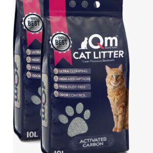QM AKTİF KARBON BENTONİT KEDİ KUMU 2*10LT