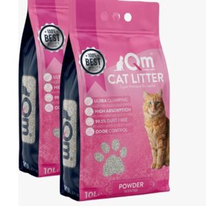 QM BEBEK PUDRA BENTONİT KEDİ KUMU 2*10 LT
