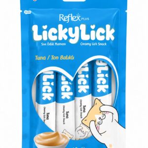 REFLEX PLUS LİCKYLİCK KEDİ SIVI ÖDÜL TON BALIK 4*15 GR
