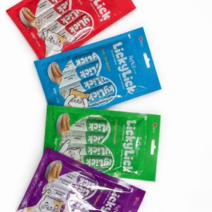 Reflex Plus Licky Lick Ton Balıklı-Tavuklu-Karidesli-Somonlu kedi sıvı ödül 4x4x15gr