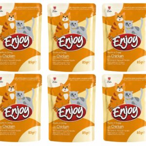 ENJOY TAVUKLU KEDİ POUCH 85 GR*22ADET