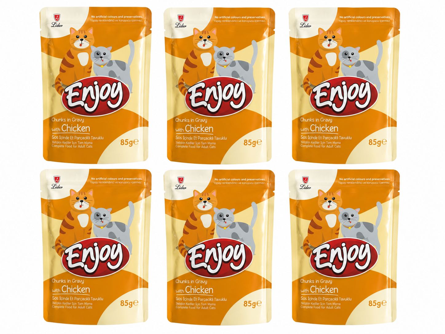 ENJOY TAVUKLU KEDİ POUCH 85 GR*22ADET