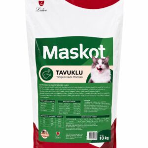 MASKOT LİDER TAVUKLU KEDİ MAMASI 10 KG