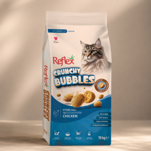 Crunchy Bubbles Kısırlaştırılmış Tavuklu Yetişkin Kedi Maması 10 kg