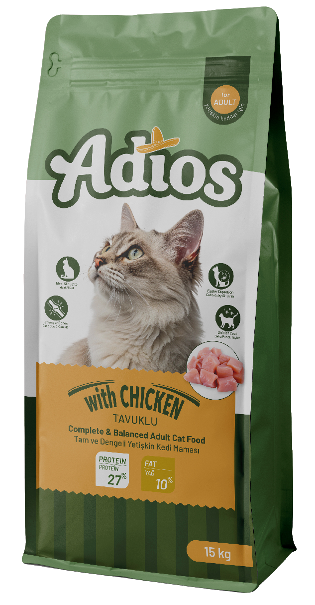 Adios Yetişkin Kedi Maması Tavuklu