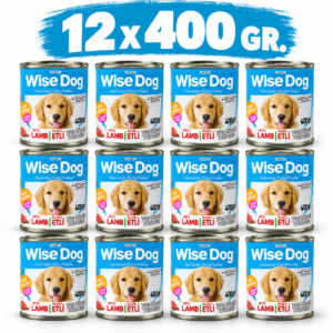Wise Dog Kuzu Etli Yavru Köpek Konserve Maması 400 gr 12 Adet