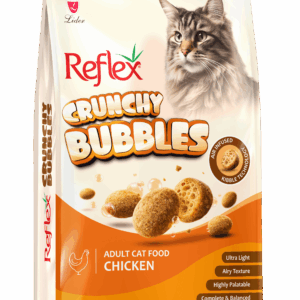 REFLEX CRUNCHY BUBBLES YETİŞKİN TAVUKLU KEDİ MAMASI 1 KG