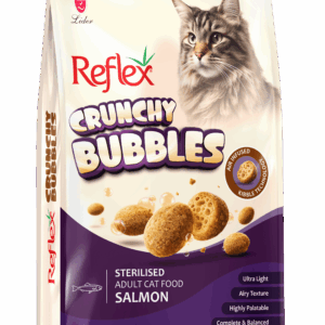 REFLEX CRUNCHY BUBBLES KISIR SOMONLU YETİŞKİN KEDİ MAMASI 1KG
