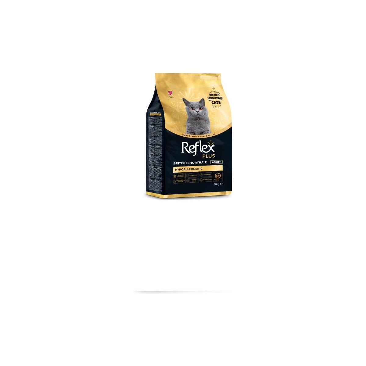 8 kg Tavuk Aromalı Yetişkin Kedi Maması British Shorthair İçin Özel Formül