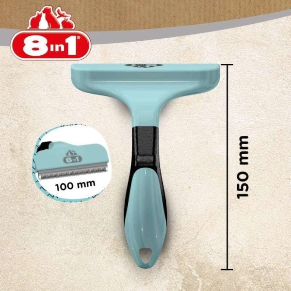 8in1 Perfect Coat DeShedder Köpekler İçin Tüy Alıcı Tarak - Large