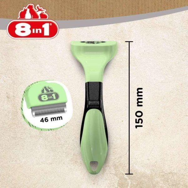 8in1 Perfect Coat DeShedder Köpekler İçin Tüy Alıcı Tarak - Small - Görsel 2