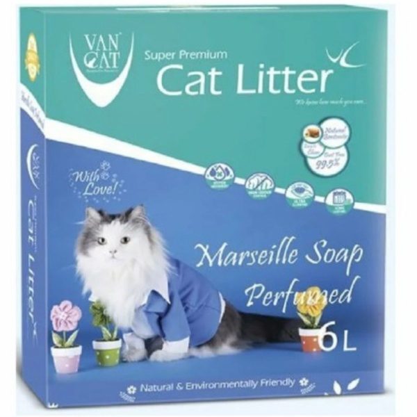Vancat Marsilya Sabun Kokulu Topaklaşan Kedi Kumu 6 L