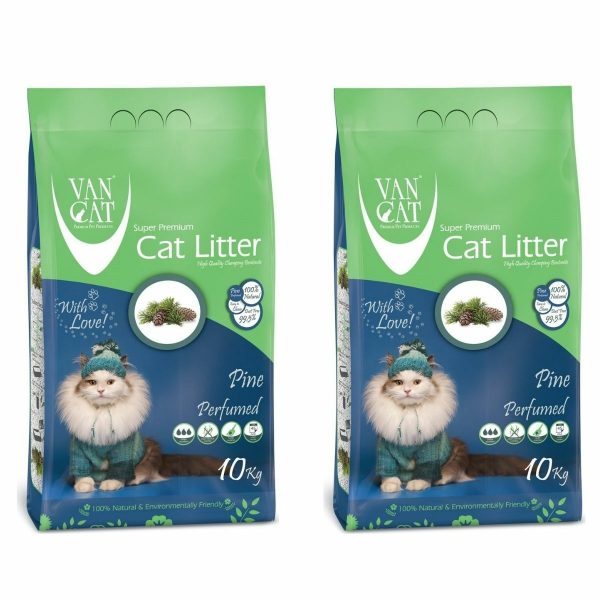 Vancat Çam Kokulu İnce Taneli Kedi Kumu 2 x 10 KG