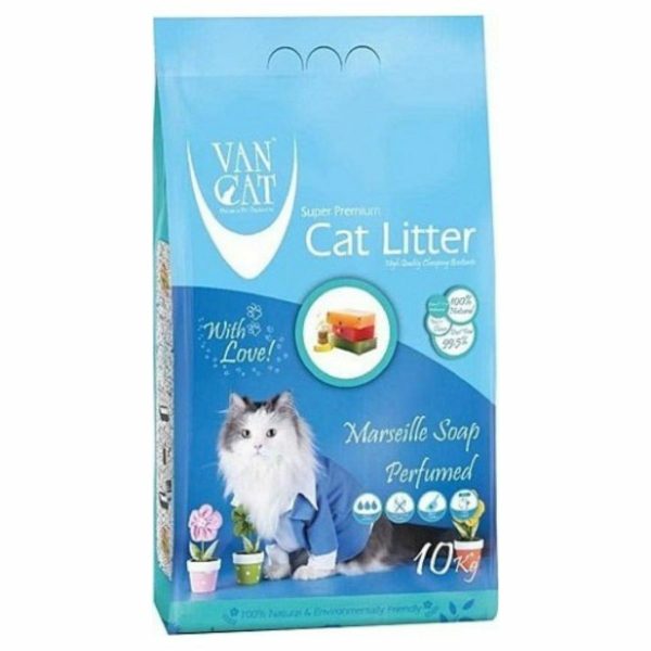 Vancat Marsilya Sabunlu İnce Taneli Bentonit Kedi Kumu 10 KG