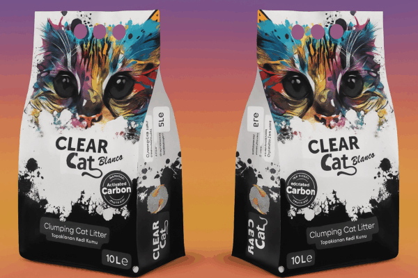 CLEARCAT BLANCO AKTİF KARBON BENTONİT KEDİ KUMU 10 LT*2adet