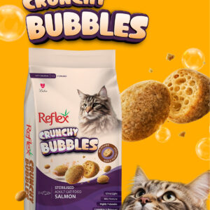 Crunchy Bubbles Kısırlaştırılmış Somonlu Yetişkin Kedi Maması 10 kg