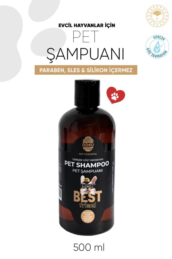 Doku Pet Cosmetic Kedi ve Köpekler İçin Göz Yakmayan Şampuan 500 ml - Görsel 2