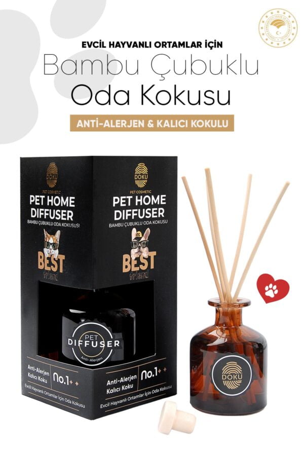 Doku Pet Cosmetic Pet Home Diffuser Evcil Hayvanlı Ortamlar İçin Oda Kokusu 200 ml - Görsel 2