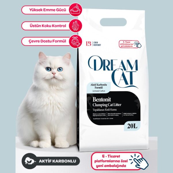 Dream Cat Aktif Karbonlu Kedi Kumu 20 L