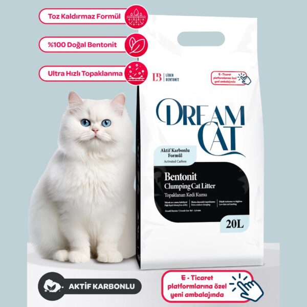 Dream Cat Aktif Karbonlu Kedi Kumu 20 L - Görsel 2